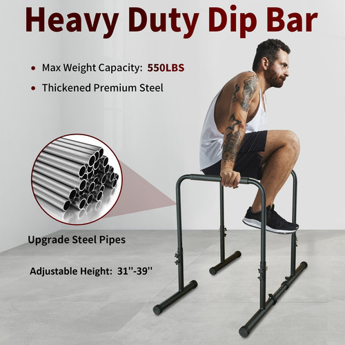 Adjustable dip bar - adjustable,